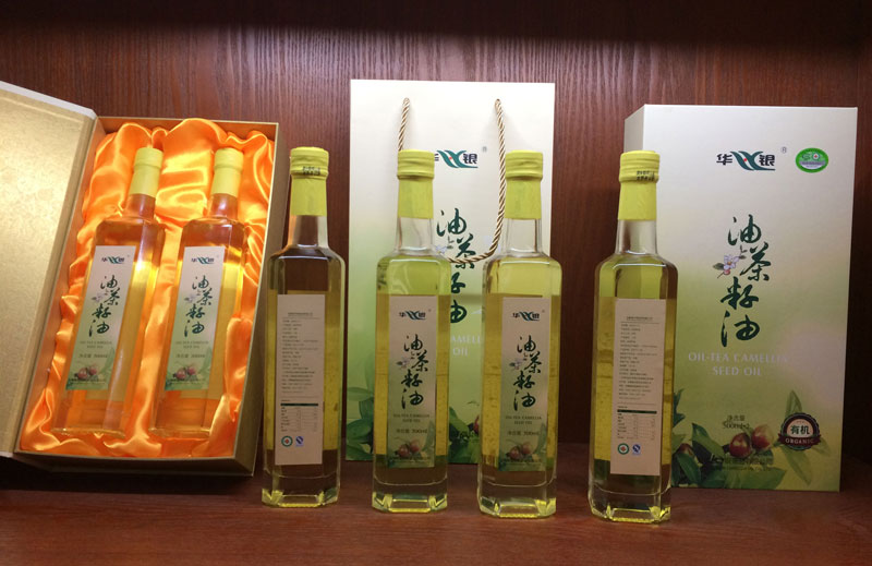 华银 冷榨油茶籽油礼盒500ml*2(图1)